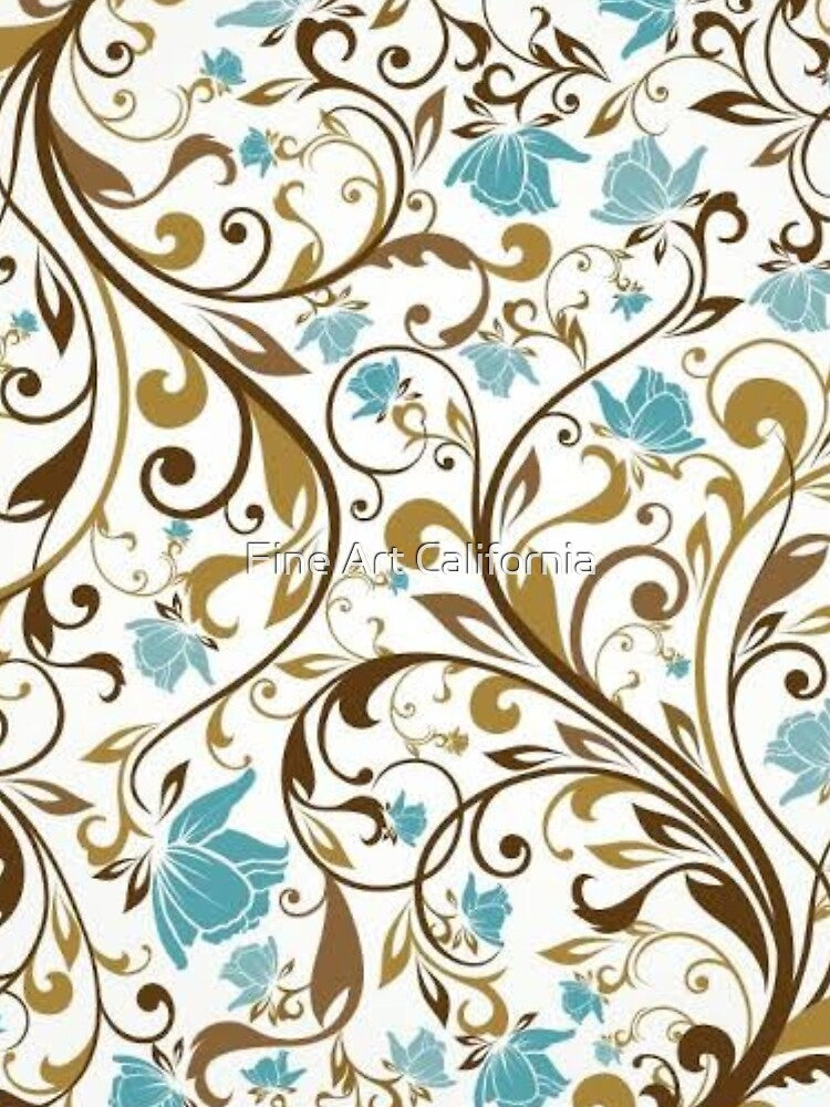 Graphic floral sticker by Fine Art California