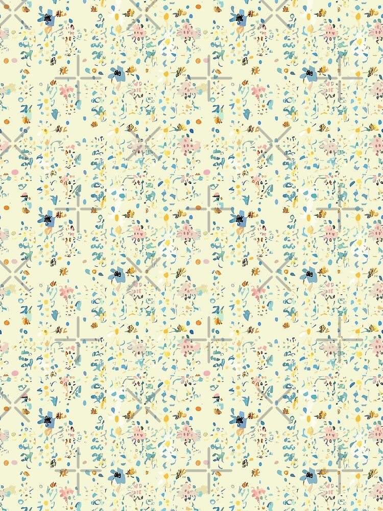 Pale Yellow Floral Pattern by SamJanner