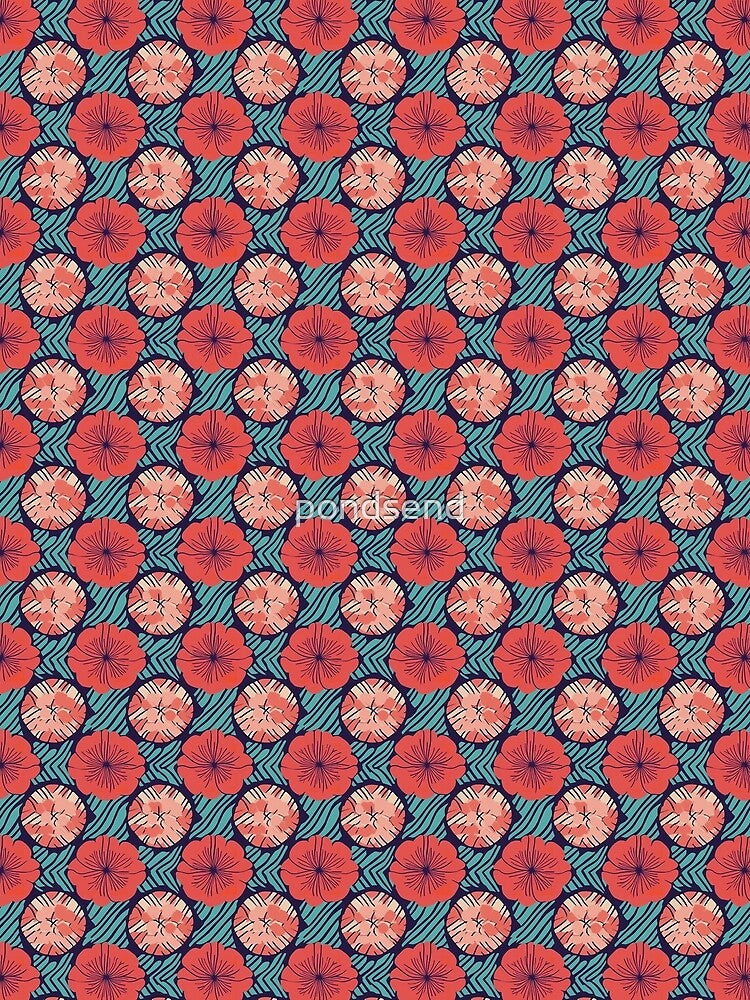 Bold Botanicals: Abstract Floral Illustration by pondsend