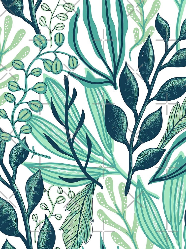 Green Leaf Pattern by RIBI-Shop