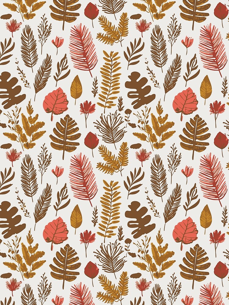 warm-red floral pattern by joshua Tolliday