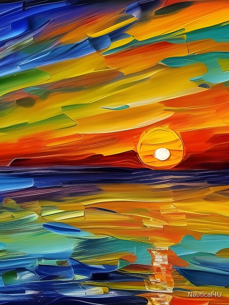 Sunset Painting by Nautical4U