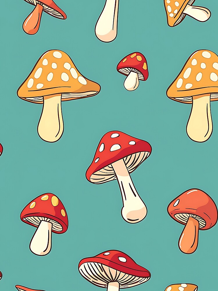 Mushroom Pattern by FrostyFrisby