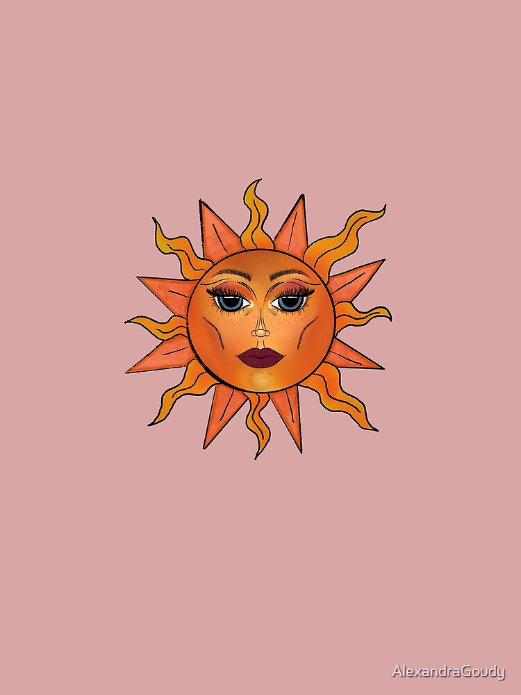 Sun with a face by AlexandraGoudy
