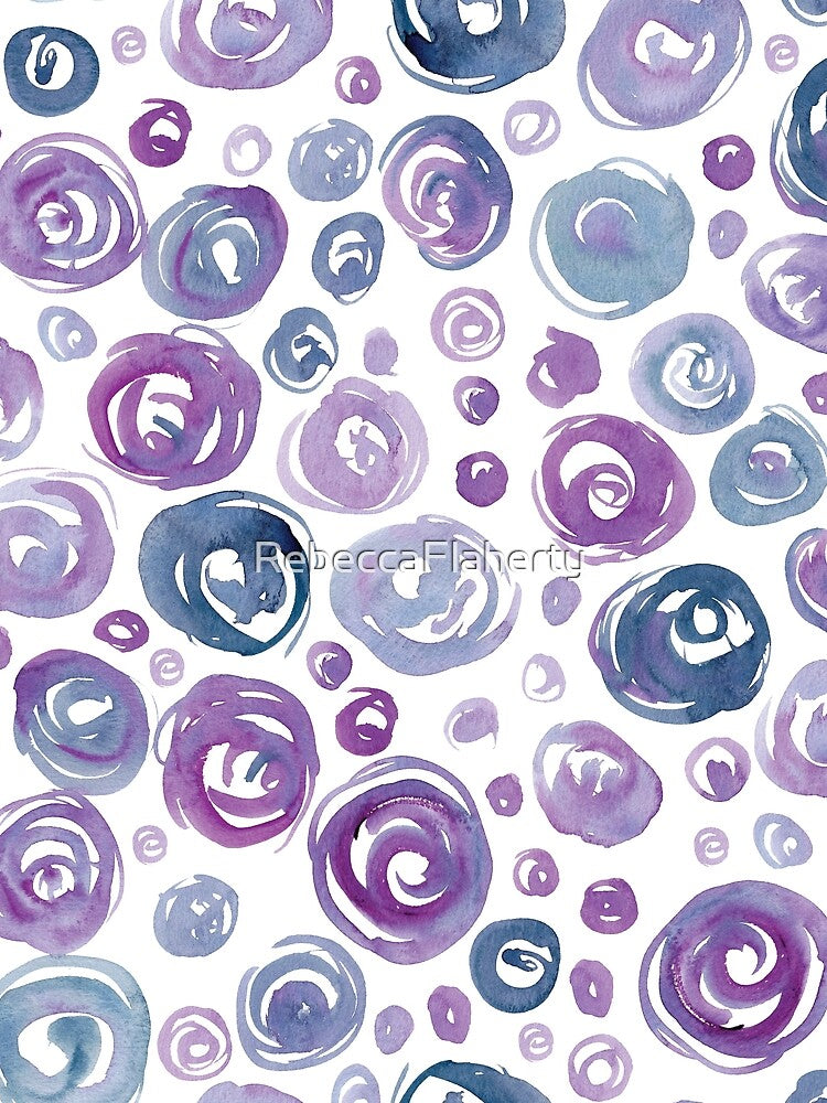 Floral Pattern #7 | Original Purple by RebeccaFlaherty