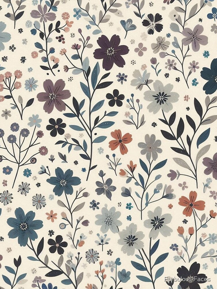 Nature-Inspired Floral Pattern by Furbulous Faces