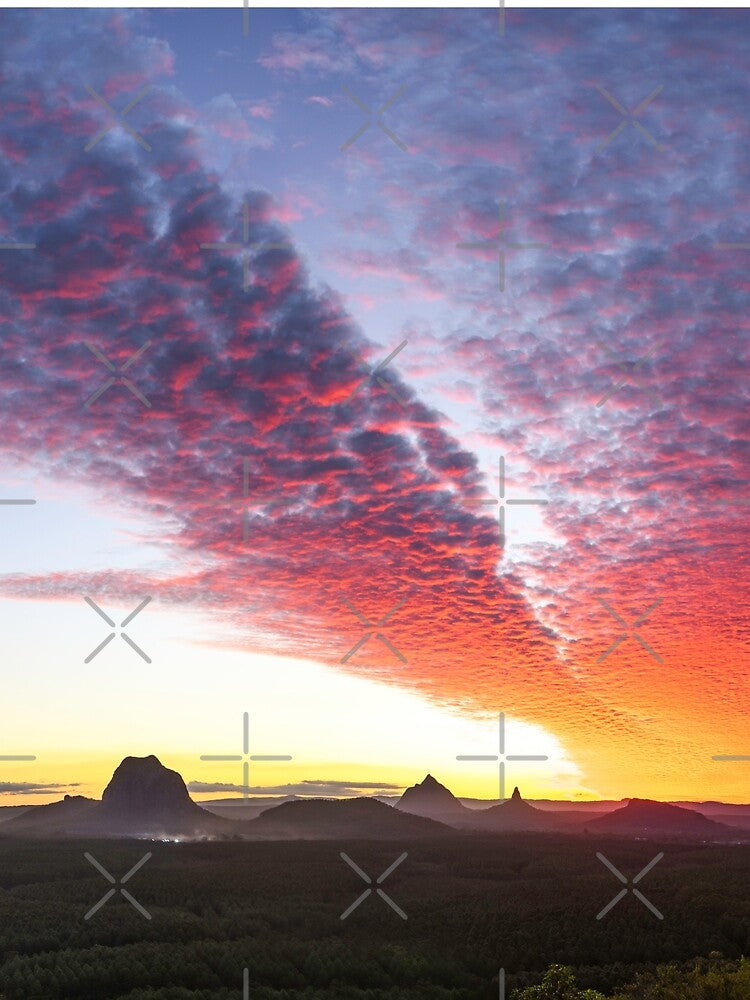 Wild Horse Mountain Sunset Panorama by Adrian Alford Photography