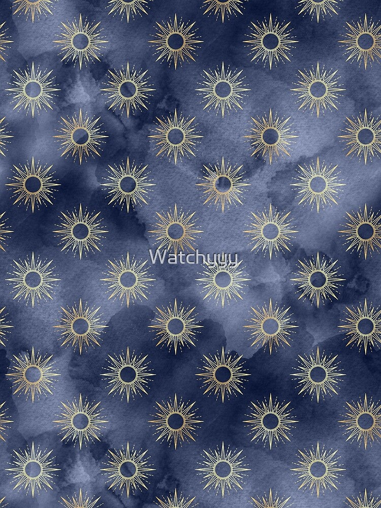 wallpaper golden sun in blue sky by Watchyyy
