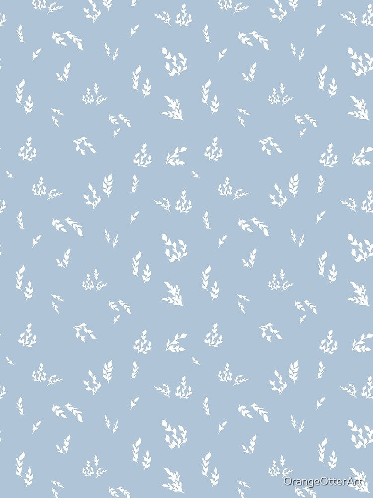 Seamless floral leaf pattern – romantic botanical design by OrangeOtterArt