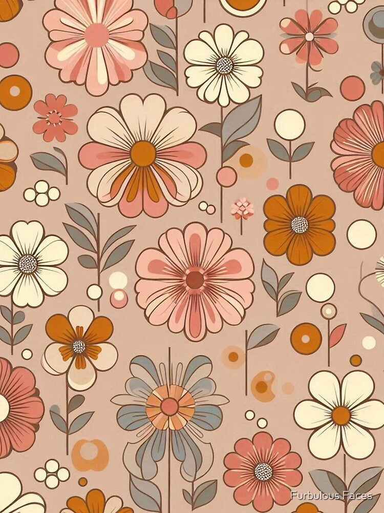 Vintage Floral Garden Pattern by Furbulous Faces