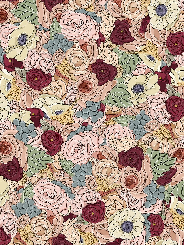 Floral pattern design by VichallanStudio