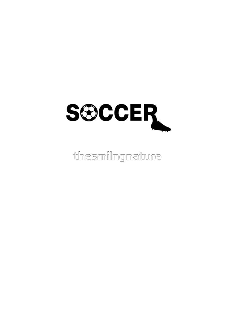 SOCCER Stylized Word Art – Bold Sports Typography with Ball & Cleat Motif by thesmilngnature