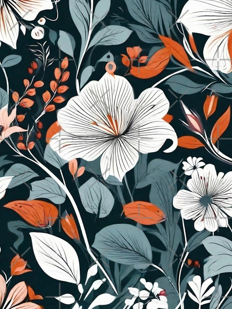 Lustful Floral Pattern 002 by Alexis Art Collection