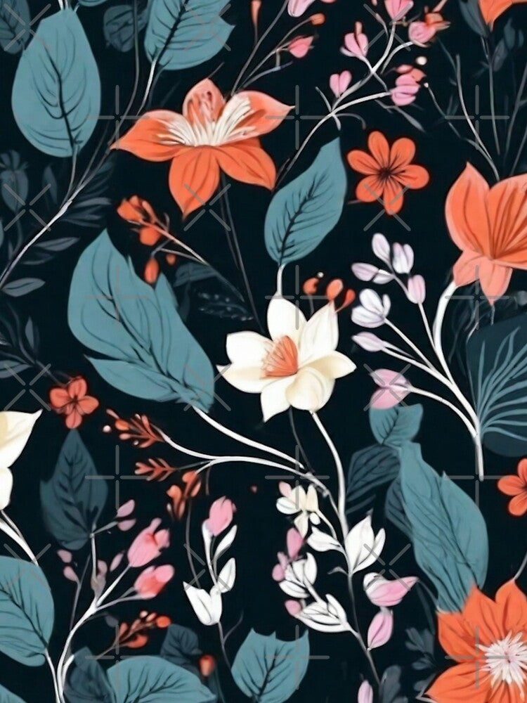 Lustful Floral Pattern 003 by Alexis Art Collection