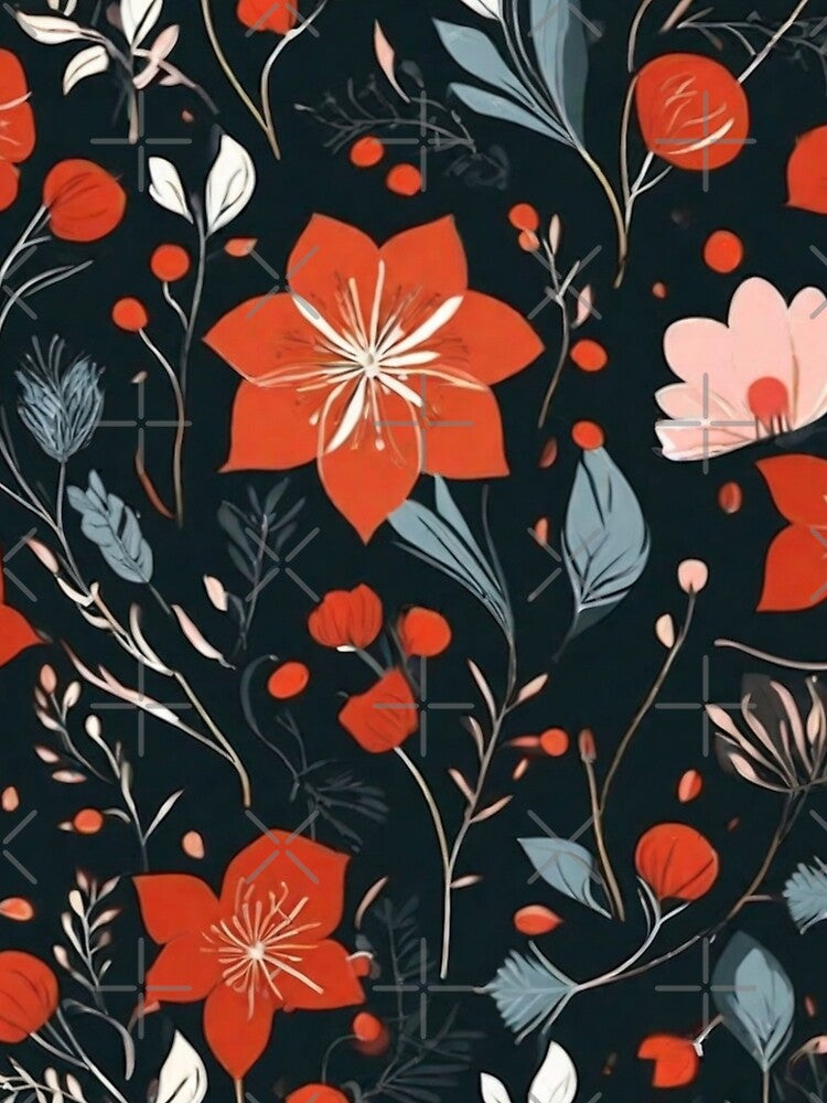 Lustful Floral Pattern 001 by Alexis Art Collection