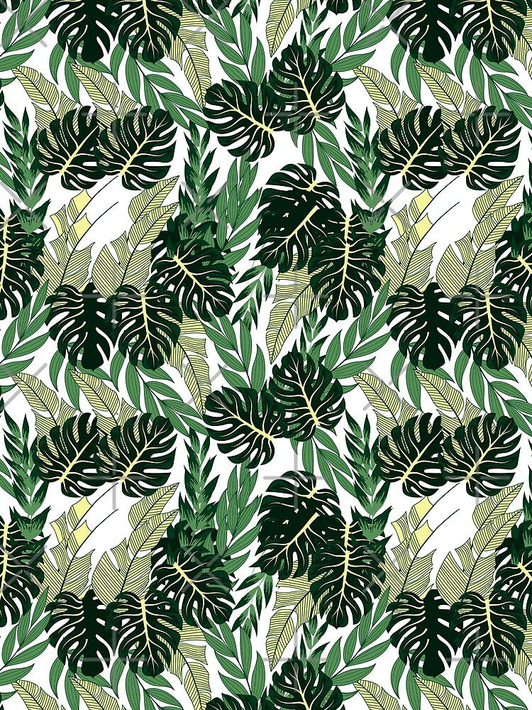 Tropical Leaves Pattern by SSK Designs