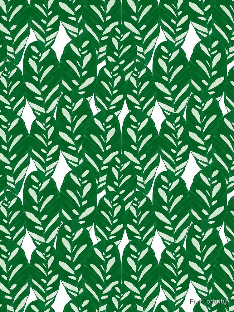 Calathea Plant Print Pattern by FortFortuity