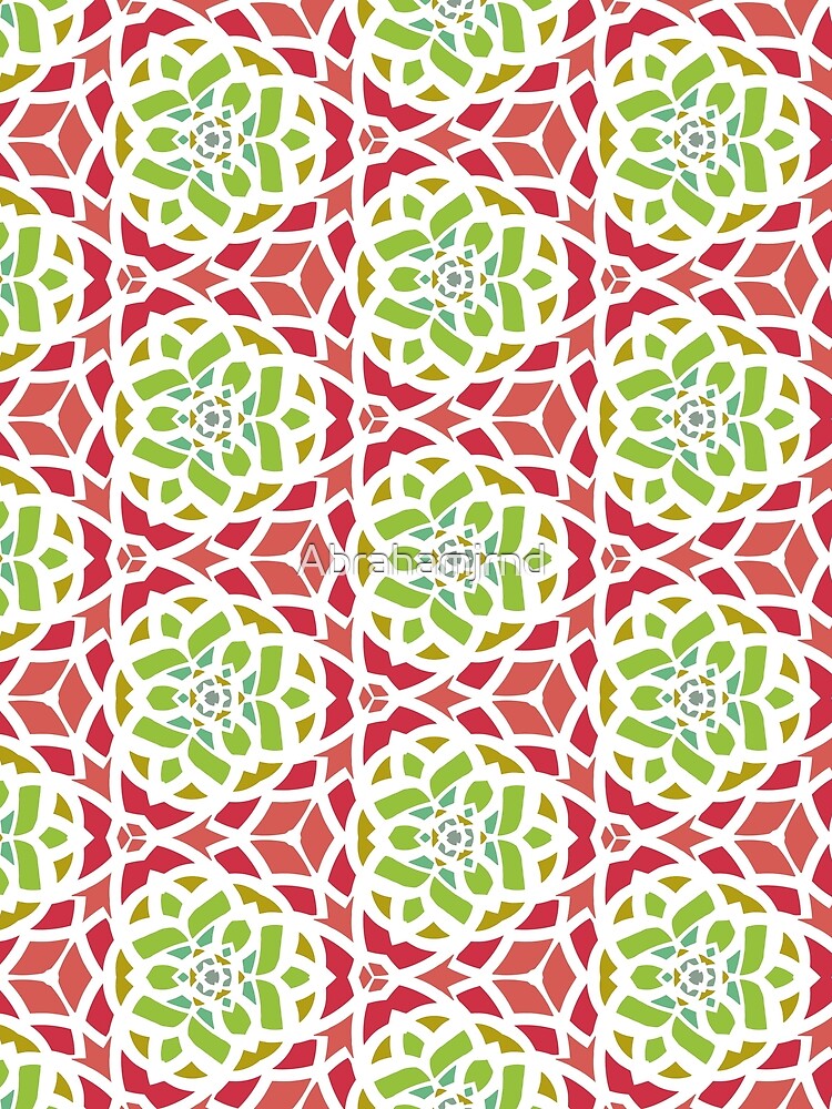 abstract shape floral seamless colorful repeat pattern by Abrahamjrnd