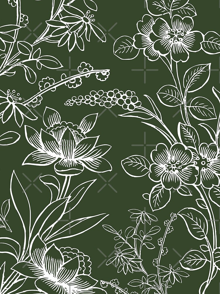 Evergreen Floral Lace by Strawberry Spiced Designs