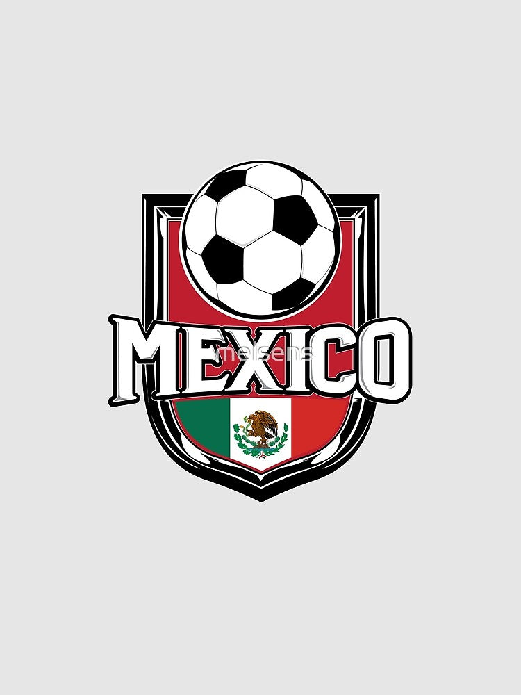 Mexico Soccer Ball Design | Mexican Flag Football Art by melsens