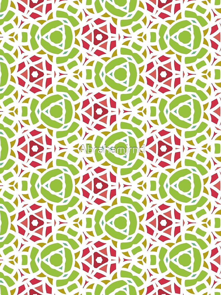 shape floral abstract seamless colorful repeat pattern by Abrahamjrnd
