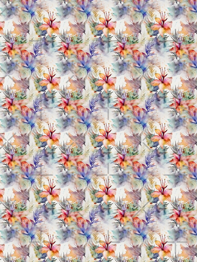 Tropical Watercolor Garden by PixelPatchwork