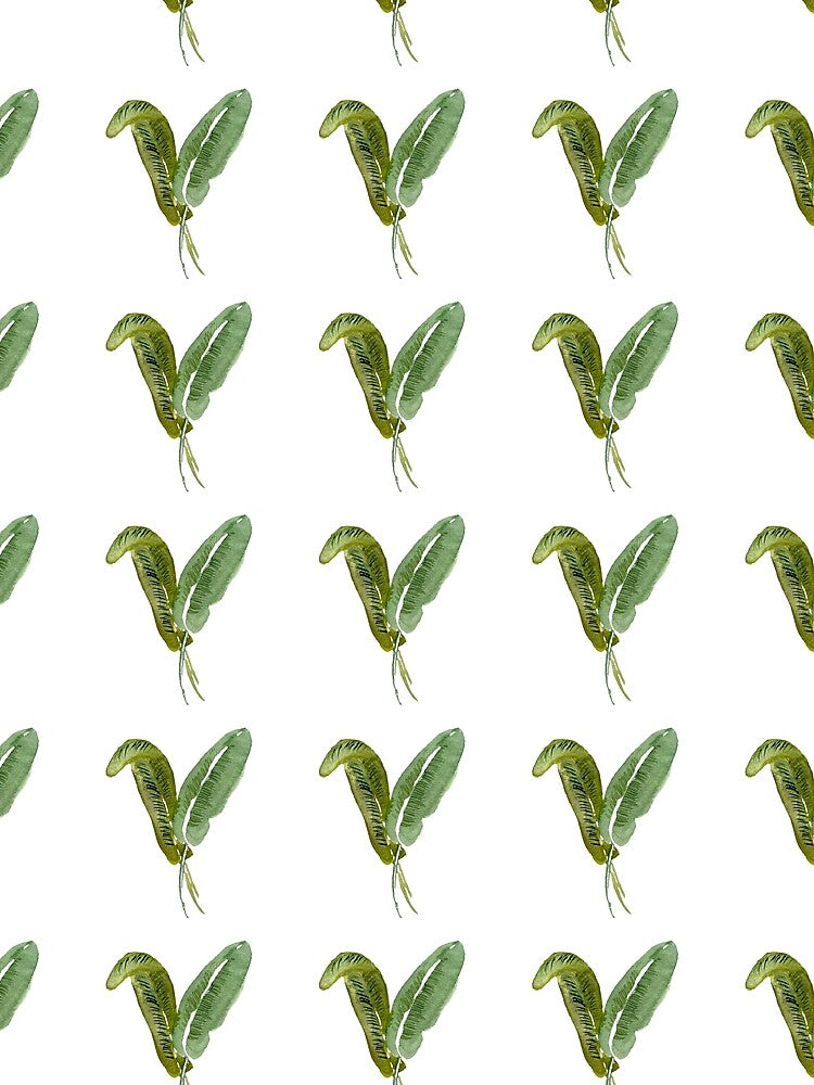 palm leaf seamless pattern watercolor illustration by Yana Mustafina | Boho Soulful Designs