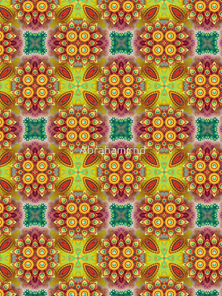 abstract floral cover seamless colorful repeat pattern by Abrahamjrnd