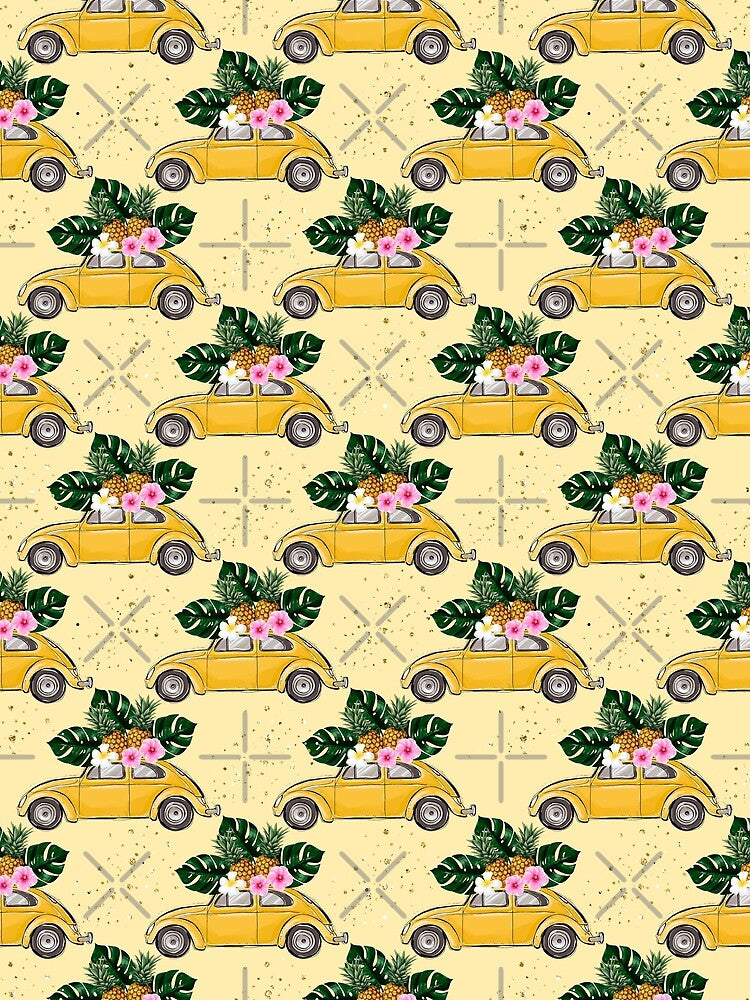 Summer tropical travel inspired fashion girly pattern design 3 by Lalanacliparts