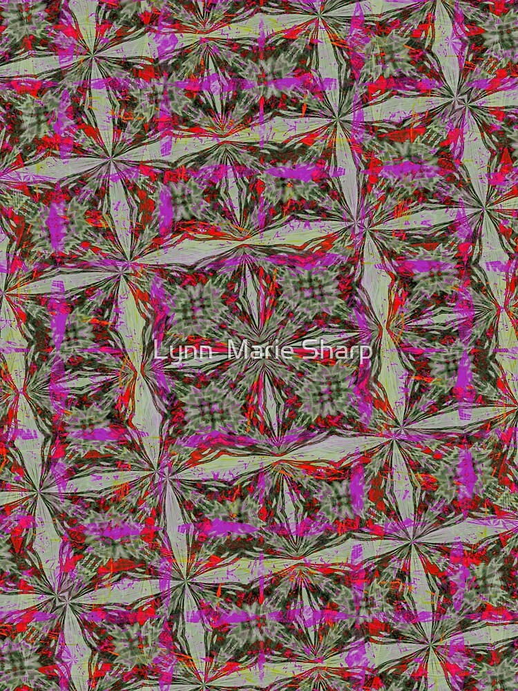 Red and White Floral Fashion Pattern by Lynn  Marie Sharp