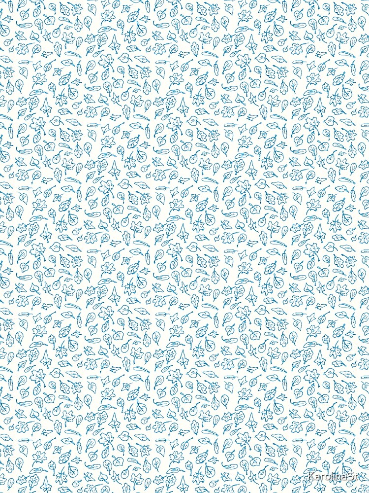 light blue leaves by KarolinaSt