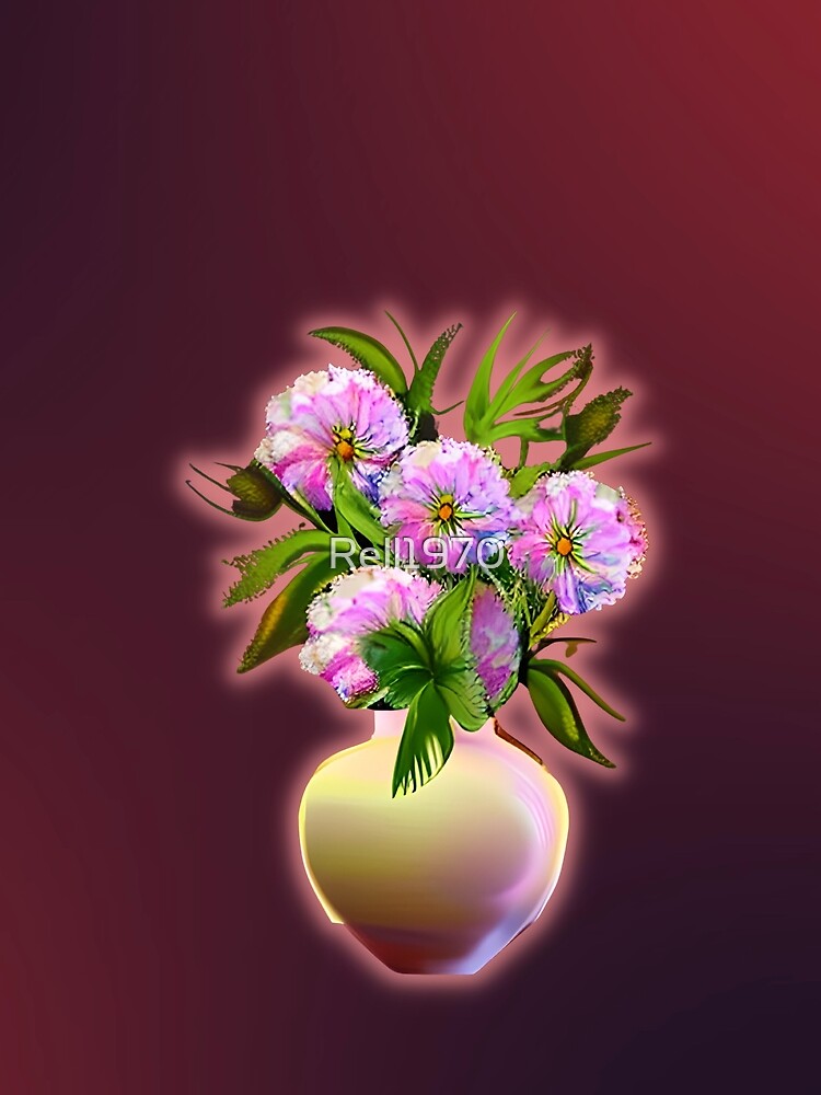 Floral Design With Gradient Background by Rell1970