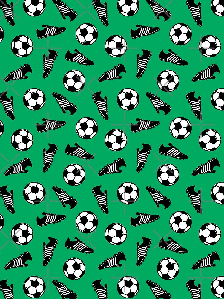 Soccer Balls and Cleats - Green by littlearrow