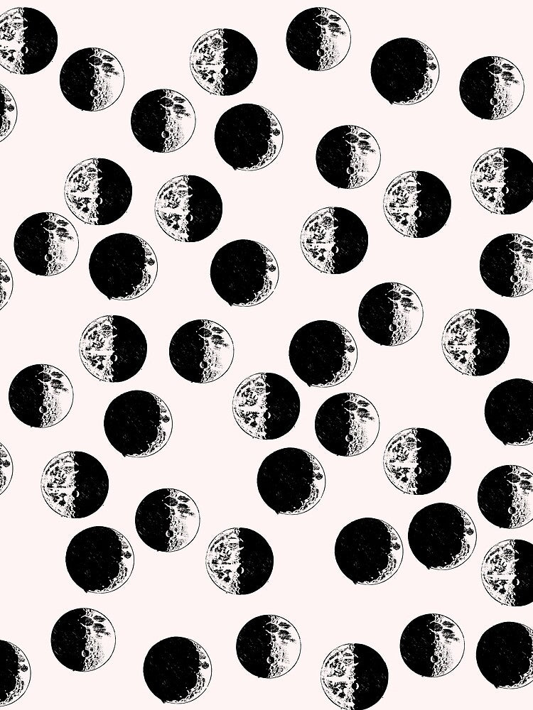 Moon phase on pink background by kapotka