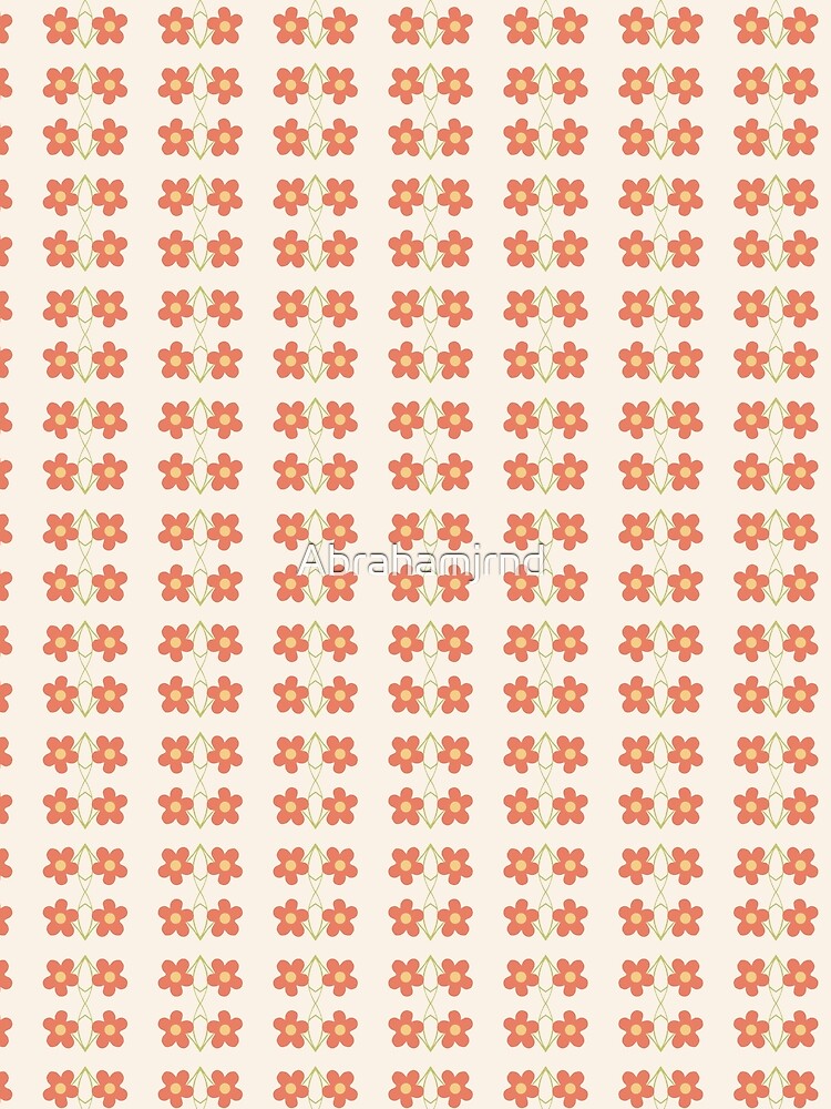 art floral flowers colorful seamless repeat pattern by Abrahamjrnd