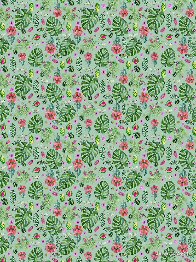 Tropical Leaf Pattern by Janet Broxon