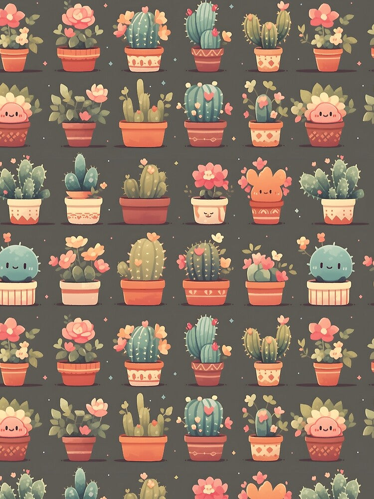 Desert Cactus Kawaii Pretty Cactusses by 18tokwa