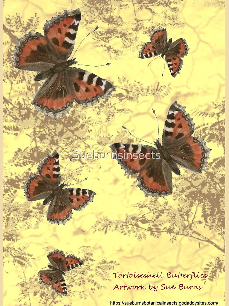 Tortoiseshell Butterflies by Sueburnsinsects