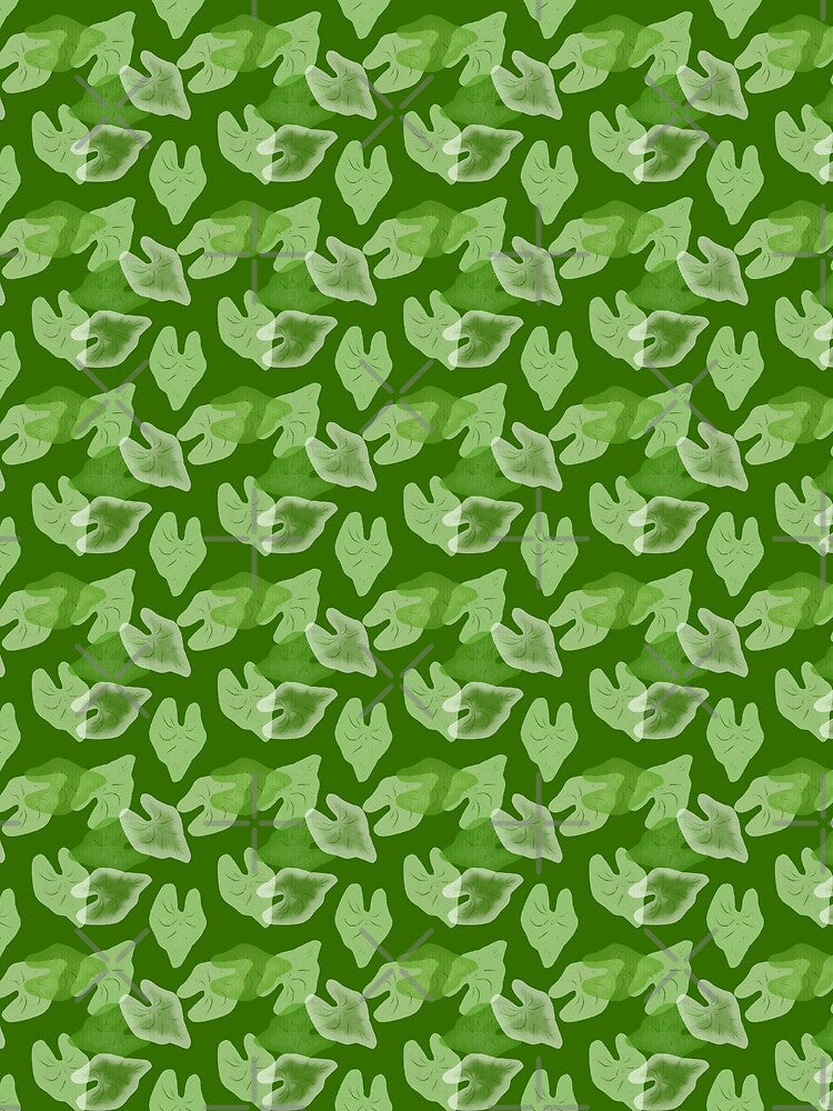 Green Caladium abstract pattern by DesignsbyPheby