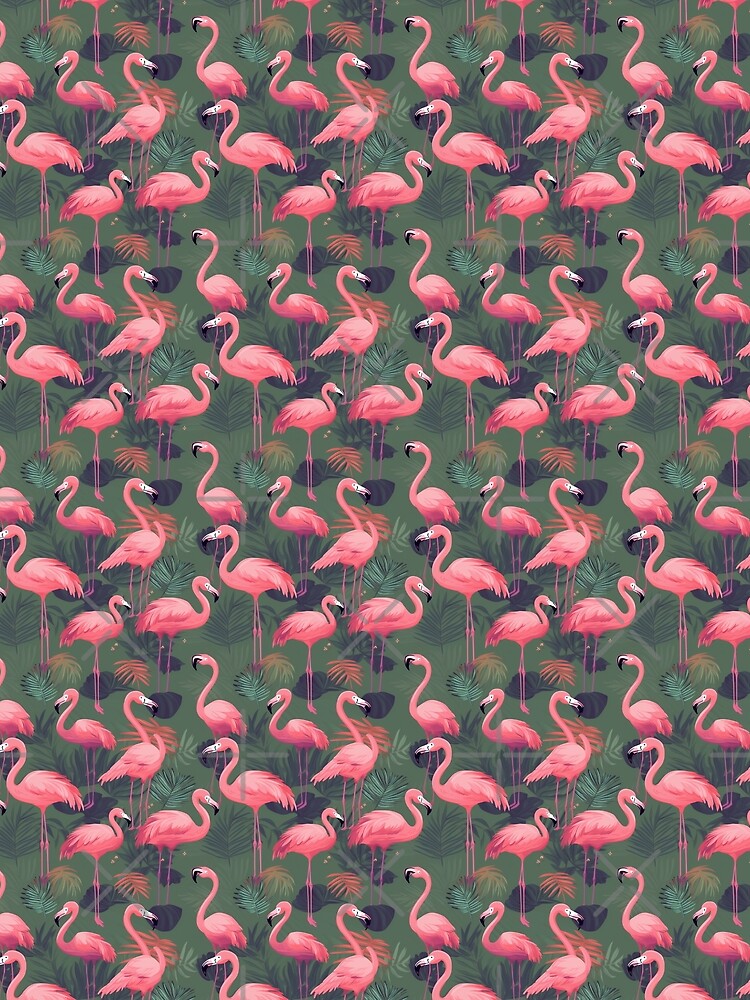 Tropical Flamingo Dreams by PixelPatchwork
