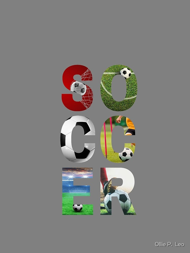 Soccer colorful sports design by Ollie P.  Leo