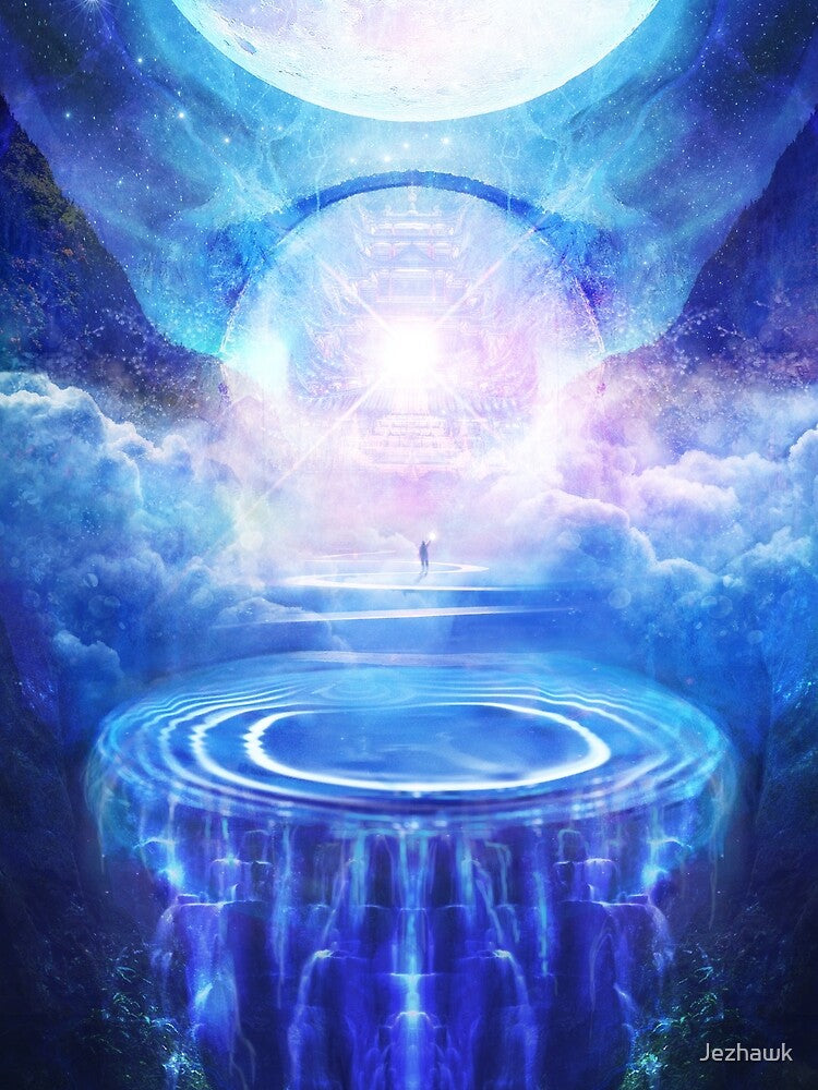 The Moon Gate - Beautiful Lunar Artwork, Inspired by Lunar Living, Moon Goddess and Living by The Moon by Jezhawk