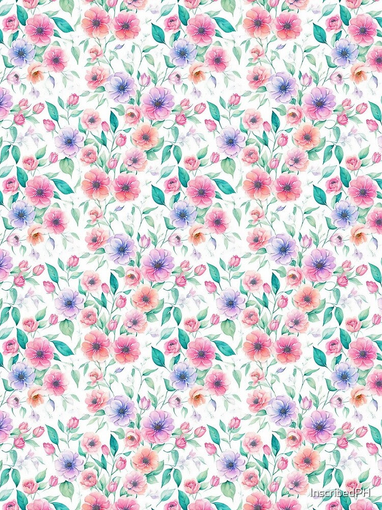 Botanical, Floral, Flowers, Cute Floral Design by InscribedPH
