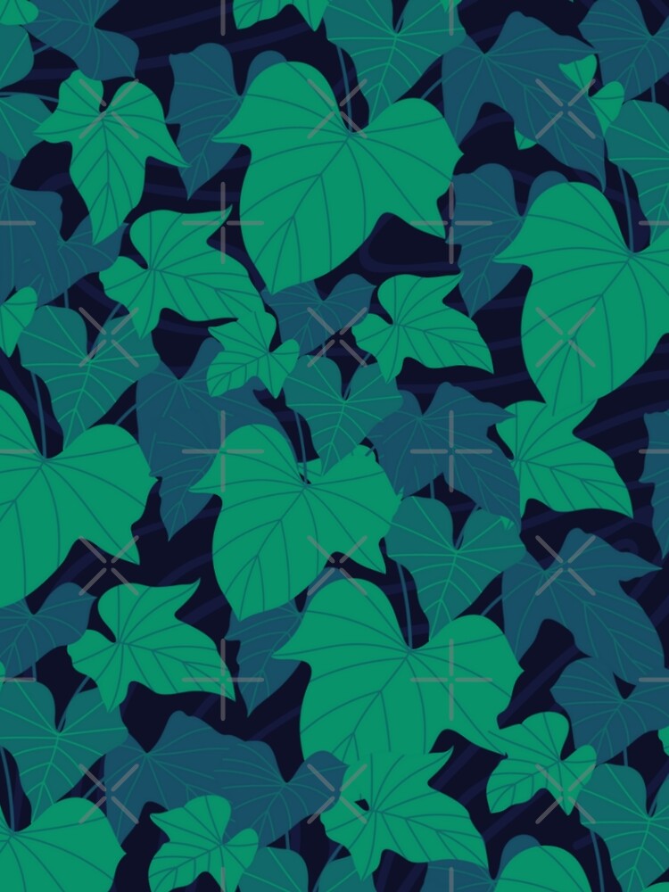 Tropical Philodendron Leaves Pattern by GraphicsClub
