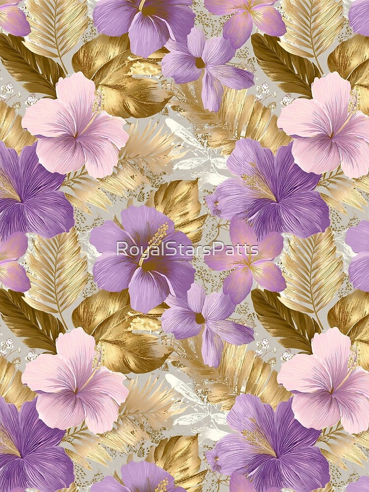 Petaled Tropical Flower  - Botanical Garden Pattern  - Gifts For Men by RoyalStarsPatts