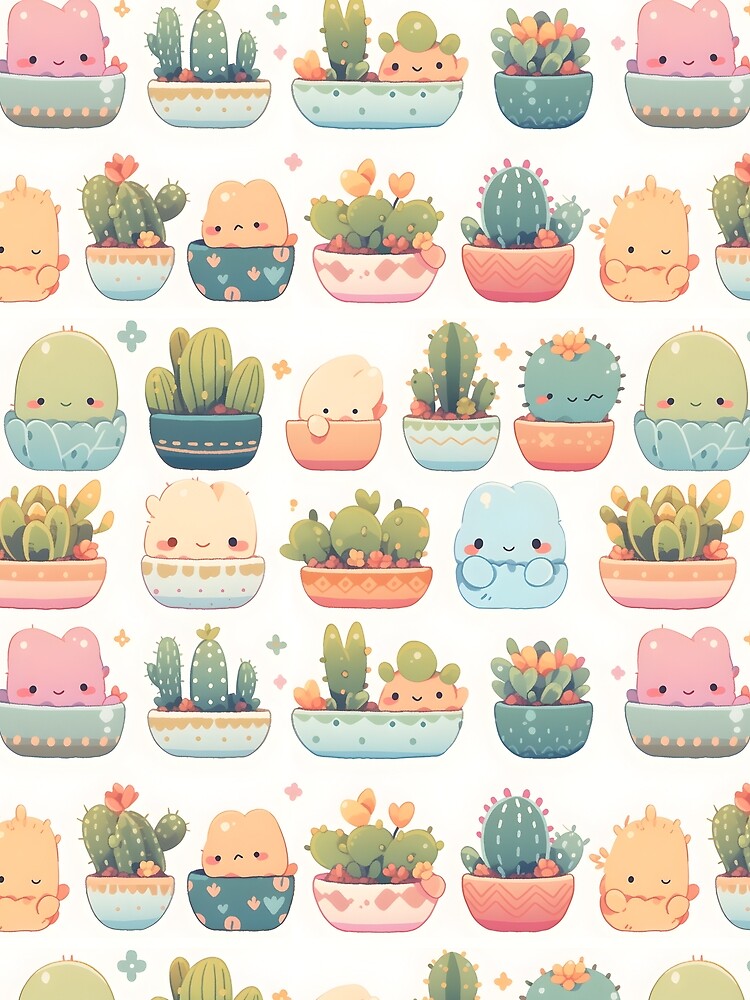 Adorable Lovely Cactus Delight Bright by 18tokwa