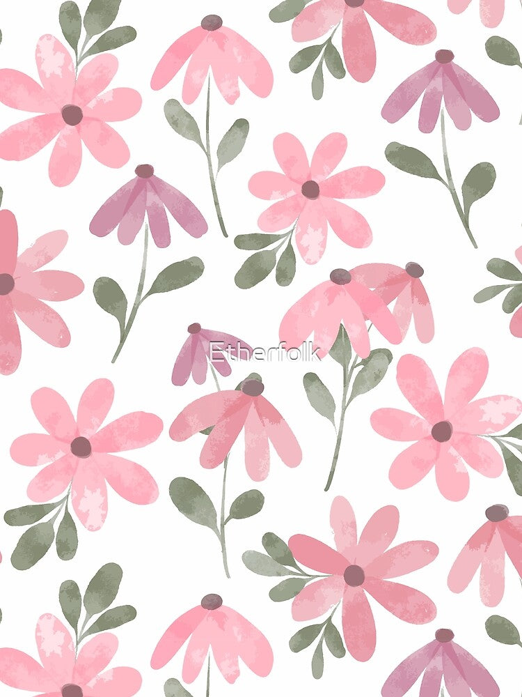 Watercolor Floral Seamless Pattern by Etherfolk