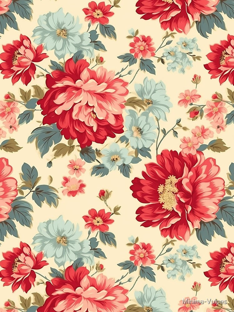 Vintage Floral Style Pattern by Minima-Vulpes