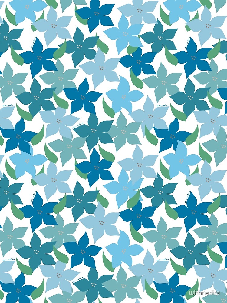 Blue Blooms by withnadira