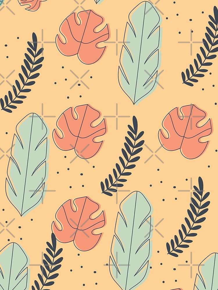 tropical Leaf art pattern by cruzzcreation